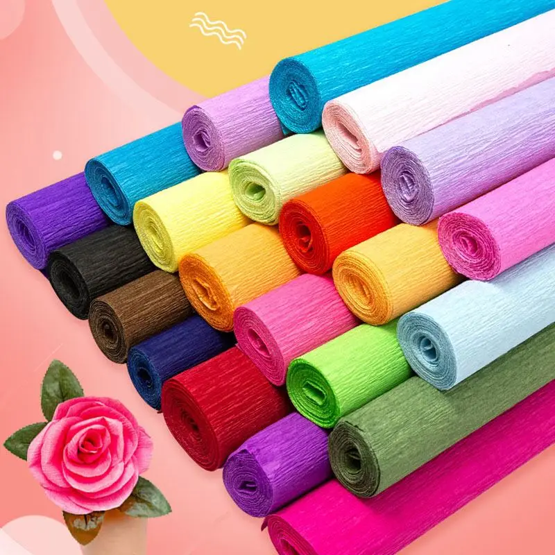 Krepppapier-Rollen in vielen Farben zum Blumenbasteln – Bild 2