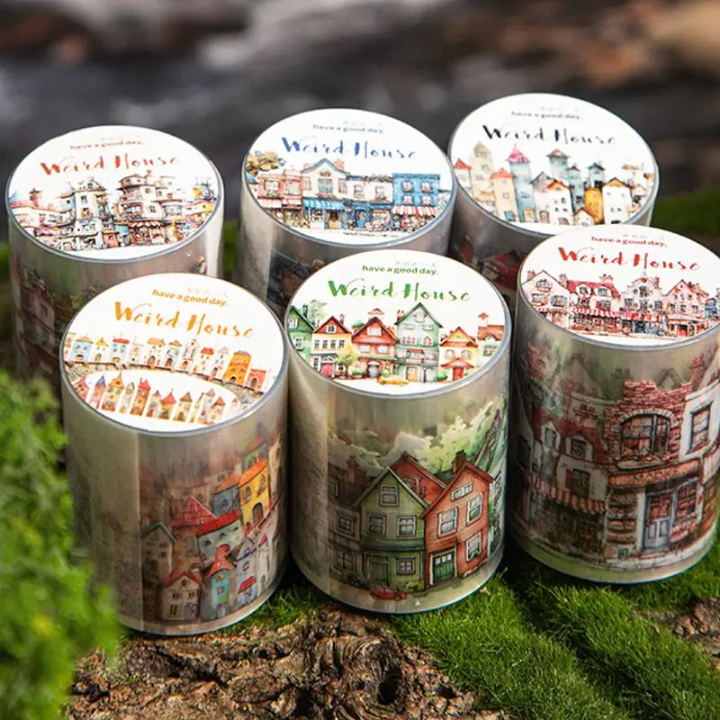 Washi Tape breit mit Häuserfronten und Stadtmotiven – Bild 2