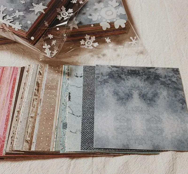 Scrapbooking-Papier mit Streifenmuster und Marmor-Look – Bild 2