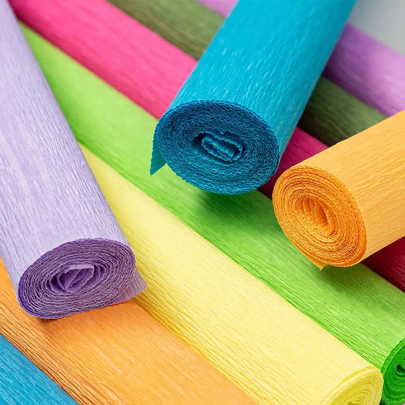 Krepppapier-Rollen in vielen Farben zum Blumenbasteln – Bild 3