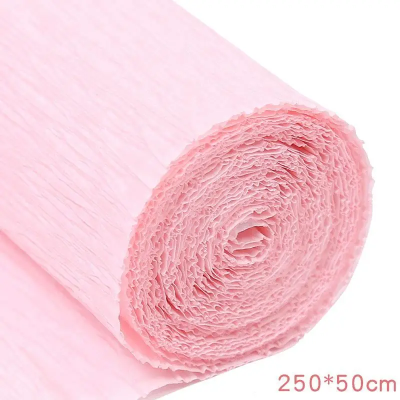 Krepppapier-Rollen in vielen Farben zum Blumenbasteln – Rosa
