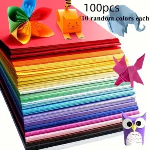 Faltpapier quadratisch, mehrfarbig, für Origami und Basteln – Bunt