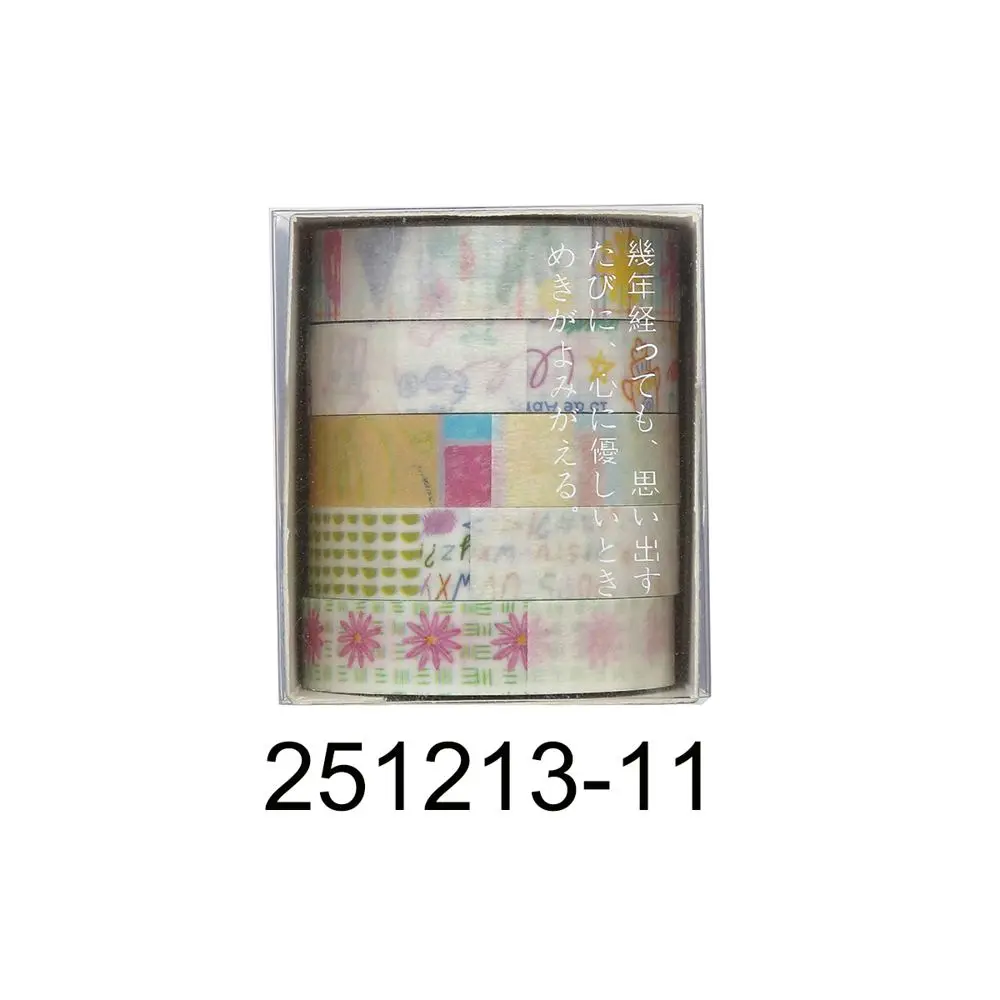 Washi Tape Set mit Sternen, Blumen und Karos in Pastell – Bunt – Glitzer
