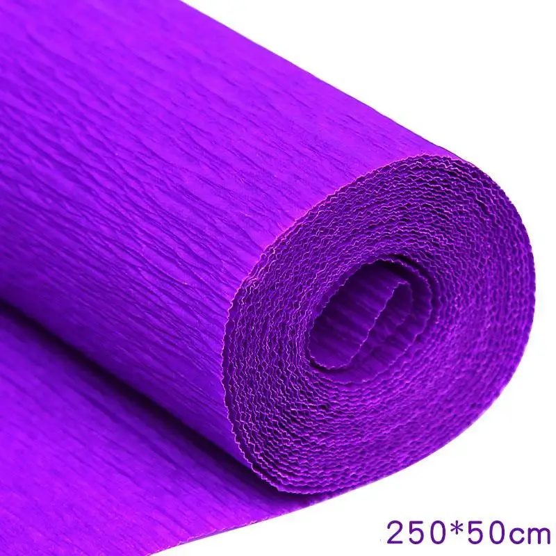 Krepppapier-Rollen in vielen Farben zum Blumenbasteln – Lila