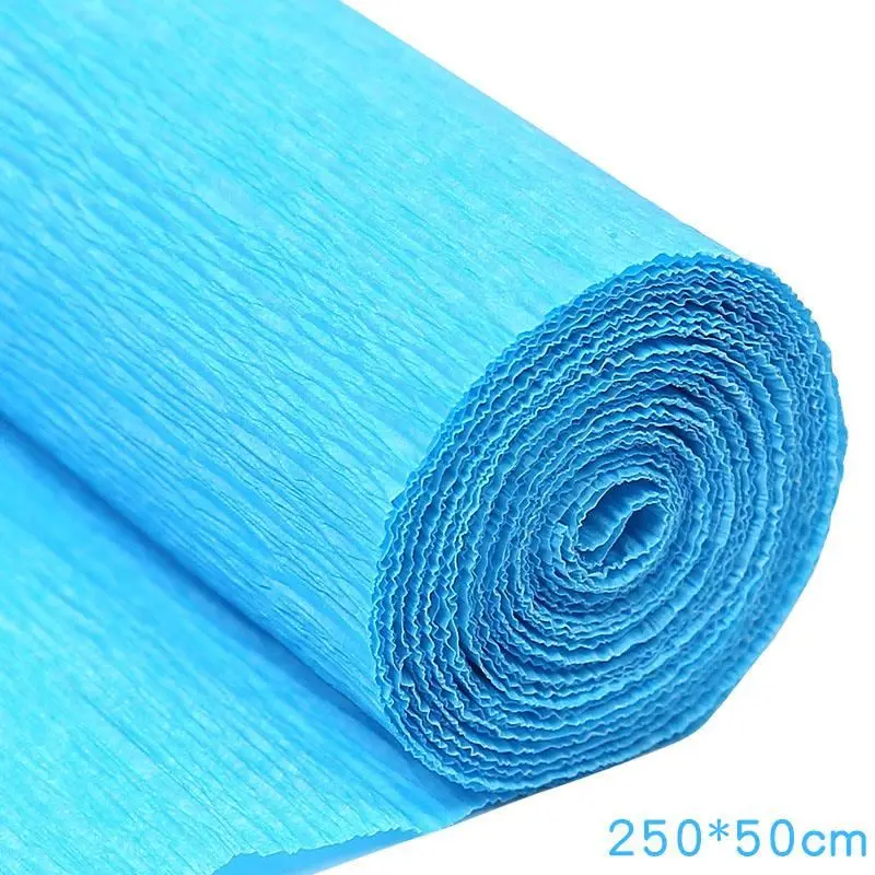 Krepppapier-Rollen in vielen Farben zum Blumenbasteln – Türkis