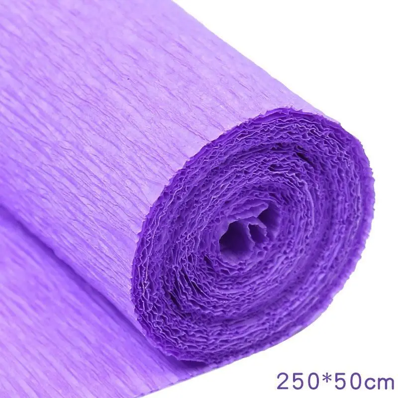 Krepppapier-Rollen in vielen Farben zum Blumenbasteln – Flieder – kräftig