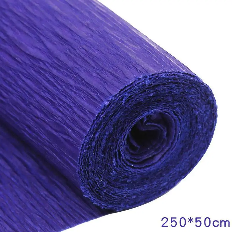 Krepppapier-Rollen in vielen Farben zum Blumenbasteln – Marineblau