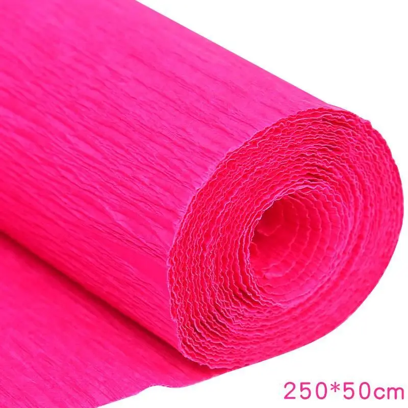 Krepppapier-Rollen in vielen Farben zum Blumenbasteln – Pink