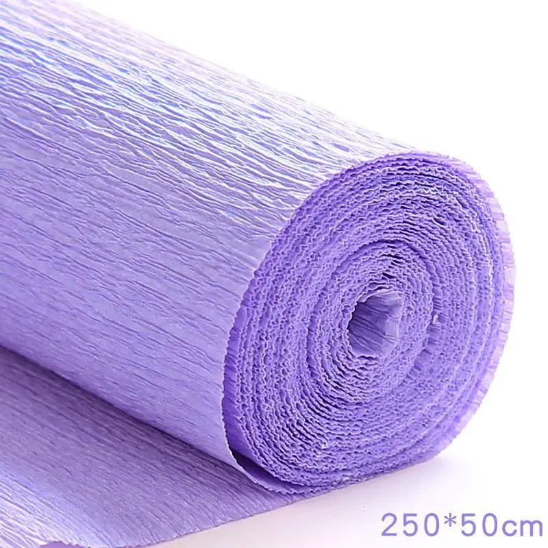 Krepppapier-Rollen in vielen Farben zum Blumenbasteln – Flieder – hell